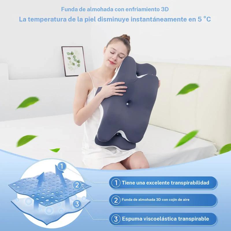 CerviRelax Pro™ - Almohada Ortopédica para Cuello y Espalda
