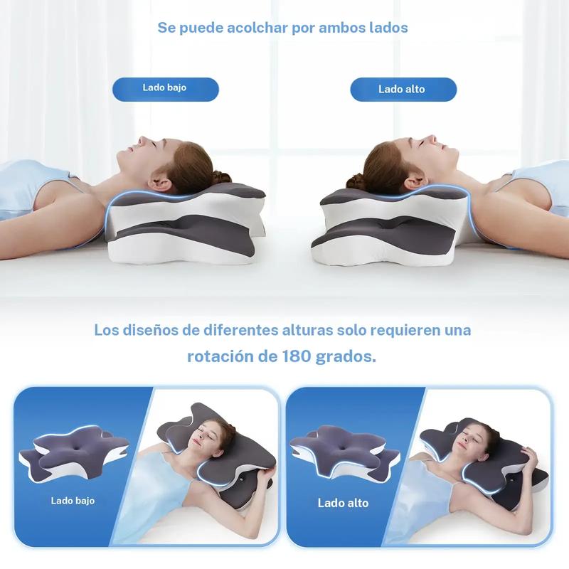 CerviRelax Pro™ - Almohada Ortopédica para Cuello y Espalda