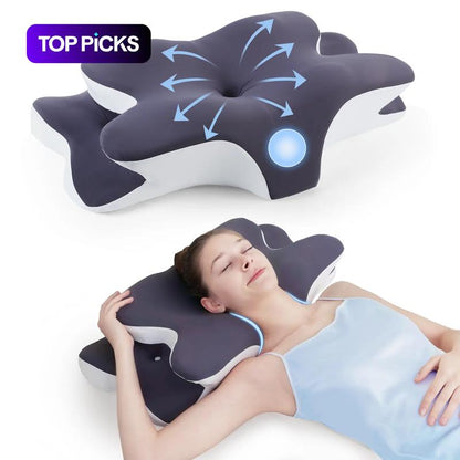 CerviRelax Pro™ - Almohada Ortopédica para Cuello y Espalda